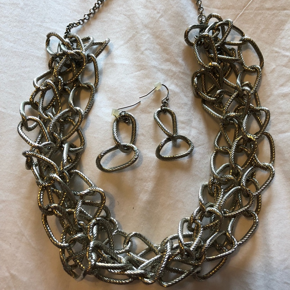 Necklace and earrings